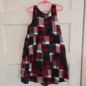 Gymboree Red and Green Plaid Kids Casual Dress